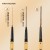( 1  black)Waterproof authentic Double head triangle head samll gold eyebrow pencil