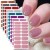 (J89 Dark blue) blue foot cat foot Nail Sticker spring summer toenail Sticker Wear Armor fake nails
