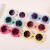 ( while frame gray  Lens )children Sunglasses sunglass samll lovely flowers sunglass Round frame flower