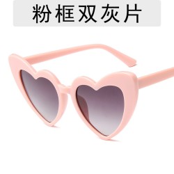 ( while frame gray  Lens ) occidental style love lady Sunglasses woman fashion sunglass