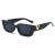 ( while frame gray  Lens )samll Korean style sunglass woman Sunglasses fashion