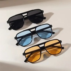 ( Black frame  blue  Lens )belt fashion sunglass woman Sunglasses Double sungl..