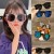 ( while frame gray  Lens )samll three children sunglass samll Sunglasses anti-ultraviolet fashion high sunglass