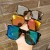 ( while frame gray  Lens )samll three children sunglass samll Sunglasses anti-ultraviolet fashion high sunglass