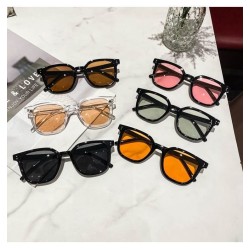 ( Black frame  tea  Lens )fashion personality Sunglasses lady anti-ultraviolet sunglass