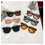 ( Black frame  tea  Lens )fashion personality Sunglasses lady anti-ultraviolet sunglass