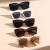 ( Black frame  gray  Lens ) occidental style cat Sunglasses sunglassns fashion hollow