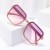 ( purple frame  tea  Lens )fashion Sunglasses woman square sunglass all-Purposens brief classic sunglass