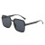 ( purple frame  tea  Lens )fashion Sunglasses woman square sunglass all-Purposens brief classic sunglass