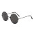 ( Black frame + gray  Lens )retro sunglass man woman Sunglasses color Sunglasses