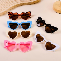 ( frame  tea  Lens ) occidental style love children Sunglasses woman fashion s..
