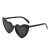 ( Black frame  gray  Lens ) love style sunglass Sunglasses woman