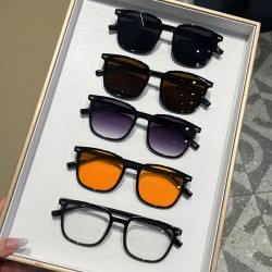 ( Black grey ) sunglass retro Sunglasses woman fashion all-Purpose man