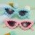 ( blue)cat flower children sunglass man woman style Sunglasses fashion trendns