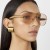 (C  gold frame  champagne) sunglass Metal retro Sunglasses high woman trend sunglass