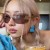 ( tea  Lens )occidental style high sunglass retro Sunglasses sunglass