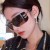 ( tea  Lens )occidental style high sunglass retro Sunglasses sunglass