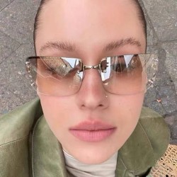 ( while frame Mercury  Lens ) sunglassY sunglass square personality diamond Su..