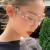 ( silver frame  while  Lens )samll style diamond Eyeglass frame fashion With diamond spectacles personality