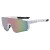 ( blue  frame  purple  pink Lens ) occidental style sunglass man Colorful Outdoor sport woman