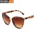 ( bright black gray  Lens )lady retro cat sunglass personalityns plastic leopard Sunglasses
