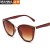 ( bright black gray  Lens )lady retro cat sunglass personalityns plastic leopard Sunglasses