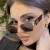 ( gold frame  gray  Lens )summer fashion polygon sunglass occidental style trend personality Sunglasses