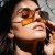 ( gold frame  red  Lens )occidental style trend fashion sunglass  personality Double Sunglasses  ocean Metal