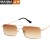 ( gold frame  red  Lens )occidental style trend fashion sunglass  personality Double Sunglasses  ocean Metal