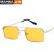 ( gold frame  red  Lens )occidental style trend fashion sunglass  personality Double Sunglasses  ocean Metal