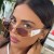 ( gold frame  gray  Lens )occidental style trend polygon sunglasssunglasses womanns fashion Sunglasses