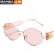 ( gold frame  gray  Lens )occidental style trend polygon sunglasssunglasses womanns fashion Sunglasses