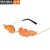 ( gold frame  while  Mercury )occidental style personality trend sunglass woman True membrane Colorful Sunglasses