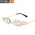 ( gold frame  while  Mercury )occidental style personality trend sunglass woman True membrane Colorful Sunglasses