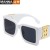 ( Bright balck frame  gray  Lens )classic sunglass personalityunglasses Sunglasses
