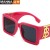 ( Bright balck frame  gray  Lens )classic sunglass personalityunglasses Sunglasses