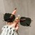 ( gold frame  gray  Lens )retro Double Sunglasses fashion Stripe sunglass trend anti-ultraviolet