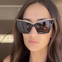 ( Black frame  gray  Lens )occidental style fashion cat sunglass personalityV ..