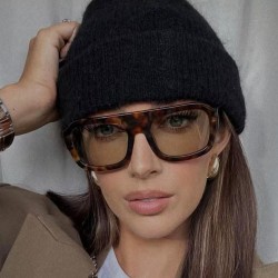 ( Bright balck frame  gray  Lens )personality flower Sunglasses Metal chain su..