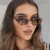 ( Bright balck frame  gray  Lens )fashion cat samll sunglass lady personality SunglassesY