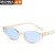 ( Bright balck frame  gray  Lens )fashion cat samll sunglass lady personality SunglassesY