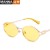 ( gold frame  gray  Lens )trend Metal sunglass personality Sunglasses Outdoor fashion