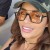 ( Black frame  Black grey  Lens ) Double Anti blue light retro sunglass woman Sunglasses