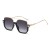( Black frame  Black grey  Lens ) Double Anti blue light retro sunglass woman Sunglasses