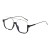 ( Black frame  Black grey  Lens ) Double Anti blue light retro sunglass woman Sunglasses