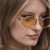 ( gold frame  tea )Ellipse hollow sunglass occidental style sunglass fashion retro Sunglasses