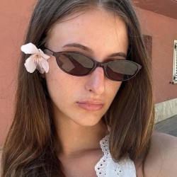 ( bright black gray  Lens )fashion Ellipse samll sunglass lady occidental styl..
