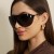 (C  bright black gray )super personality sunglass Outdoor high Sunglasses sunglass