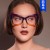 (C  purple  blue  while  Lens ) spectacles Anti blue light butterfly occidental style fashion elegant all-Purpose Eyeglass frame