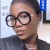 (C  Black frame  while  Lens ) Metal Eyeglass frame fashion spectacles personality retro Pearl Anti blue light
